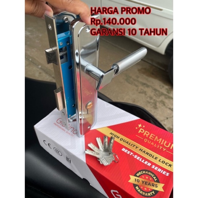 PROMO STOK TETBATAS KUNCI PINTU BESAR GARANSI 10 TAHUN/kunci pintu set,handle besar kunci  pintu lngkp UK besar kunci pintu sus 304/ Brilon kunci besar garansi 1 tahun/ KUNCI PINTU BESAR 25 CM/ KUNCI PINTU RUMAH STANLIS SUS 304/ kunci pintu besar 25 cm