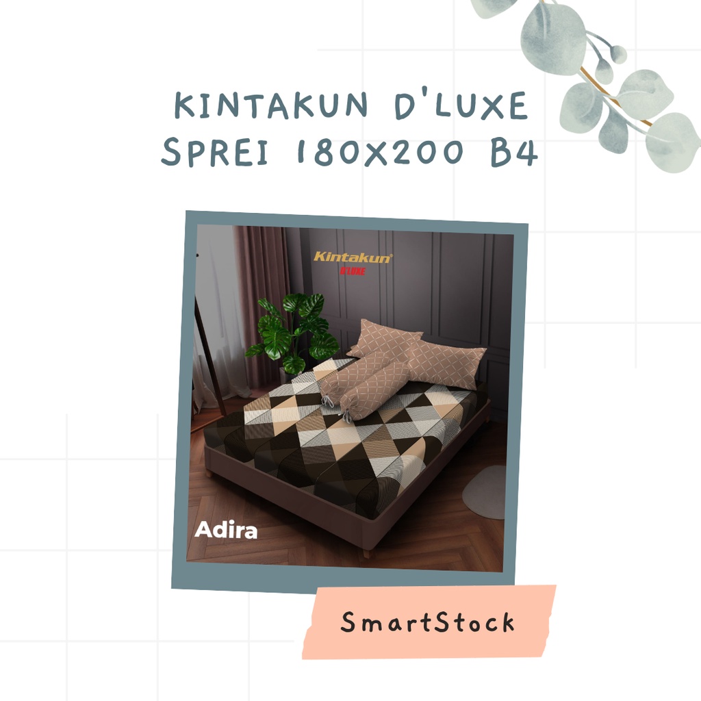 Ss Sprei Kintakun D'luxe Deluxe 180 b4 Mix Motif 180x200 Bantal 4 King Size No 1
