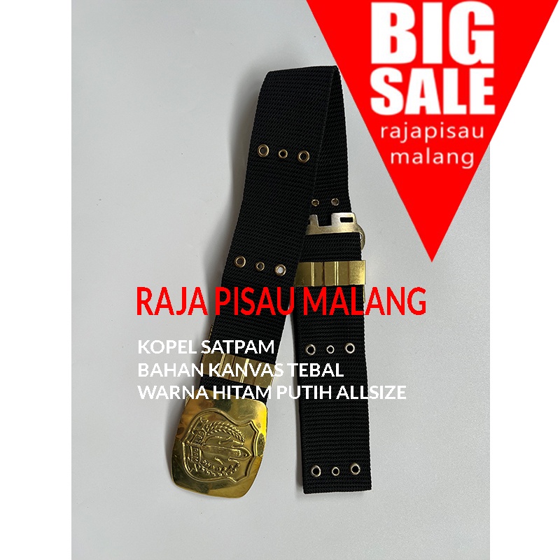 Fashion Pria-Stok Terbaik- Ikat Pinggang Sabuk Kopel Pdh-Pdl Satpam Security - Putih 744D0S5