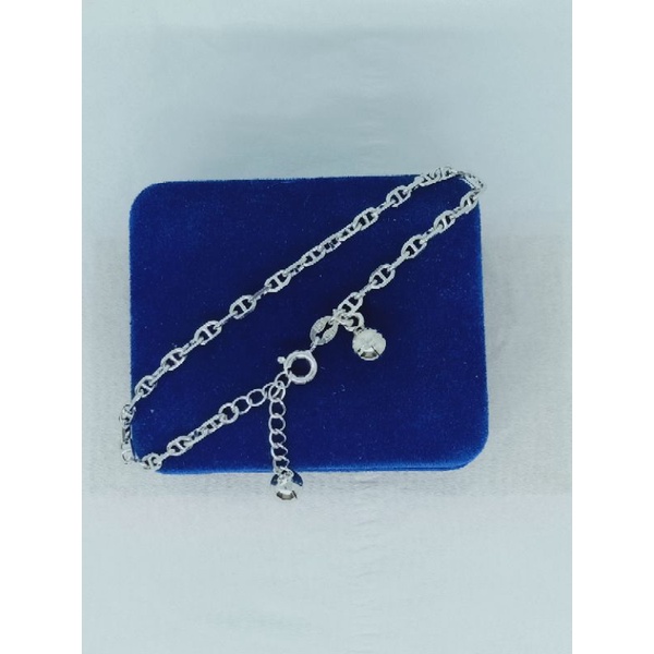 gelang rantai cart*r + 2 bel / gelang perak asli silver 925 lapis emas / gelang fashion wanita terbaru