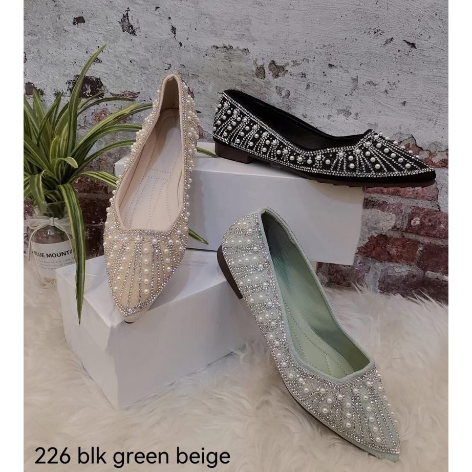 226 flatshoes kekinian balnani import