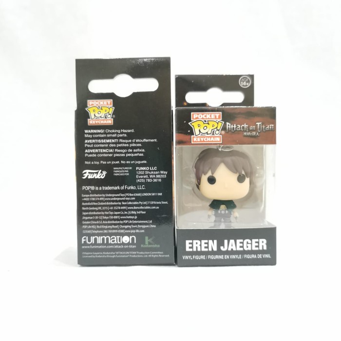 FUNKO POCKET KEYCHAIN POP ATTACK ON TITAN EREN JAEGER