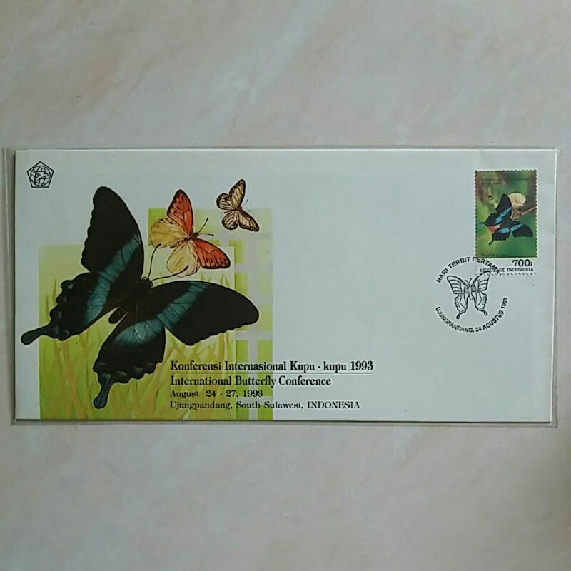 

SHP FDC Sampul Hari Pertama Seri Konferensi Internasional Kupu-kupu Tahun 1993