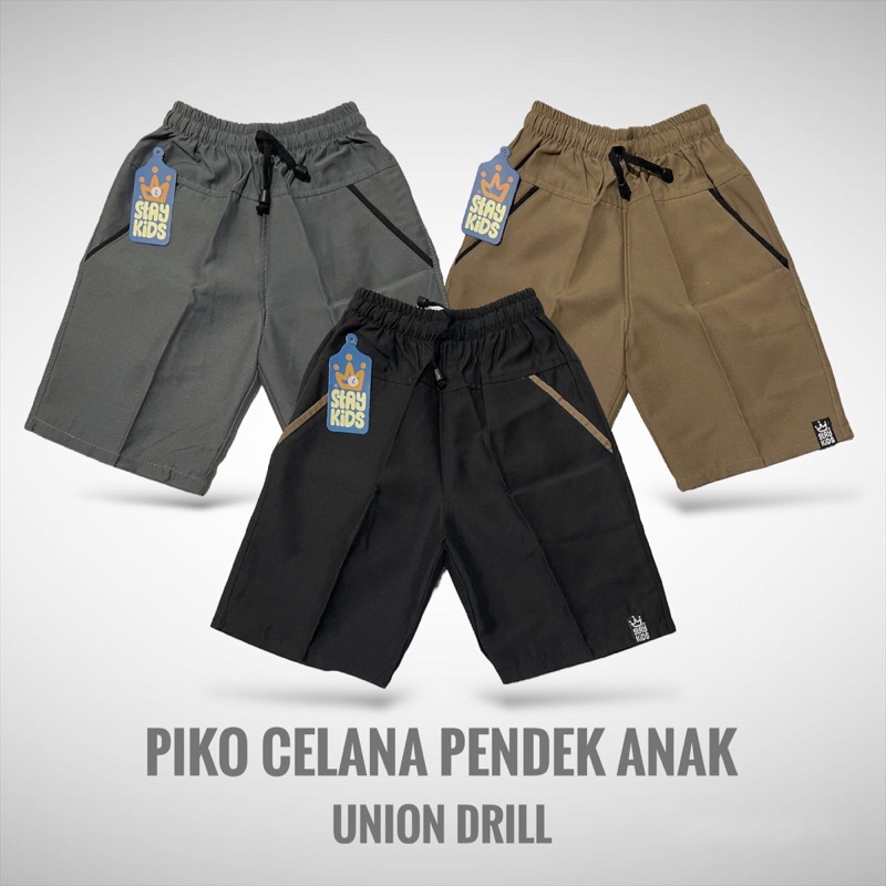 CELANA PENDEK ANAK LAKI-LAKI USIA 1-12 TAHUN BAHAN KATUN TWILL