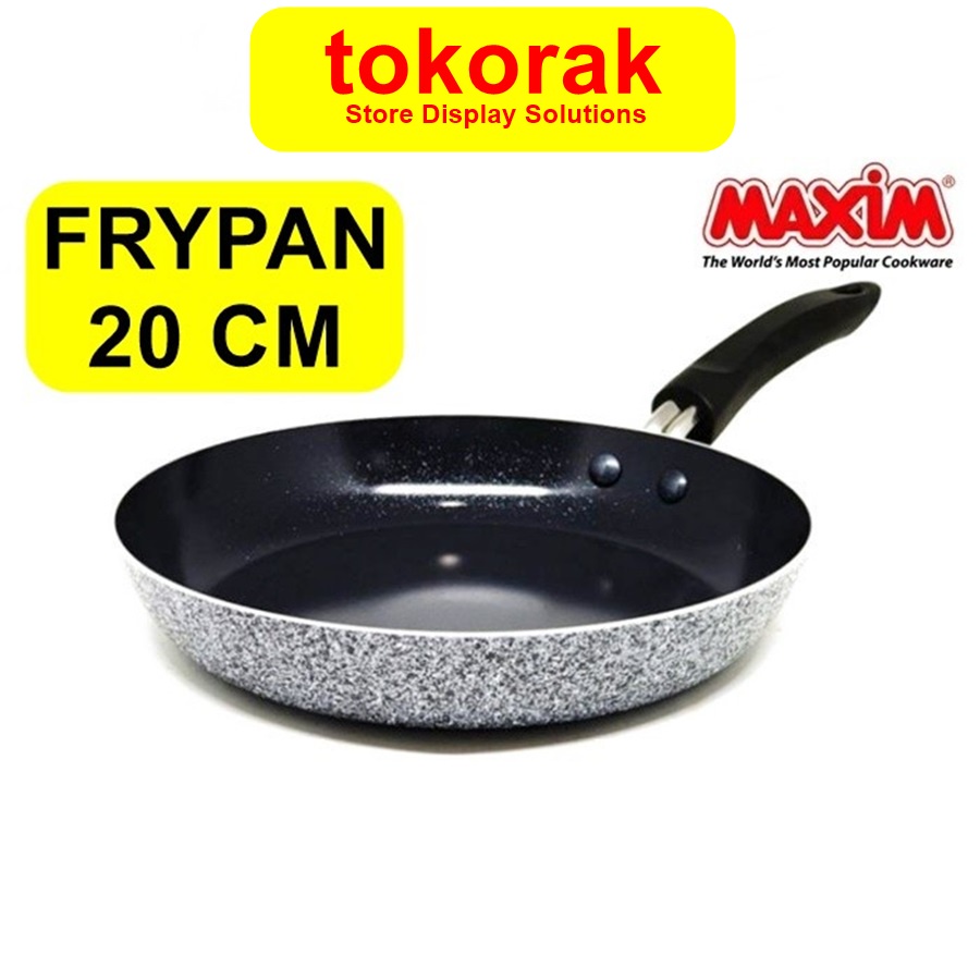 MAXIM FRYPAN NEOSTONE 20 CM CERAMIC MARBLE TEFLON - WAJAN ANTI LENGKET