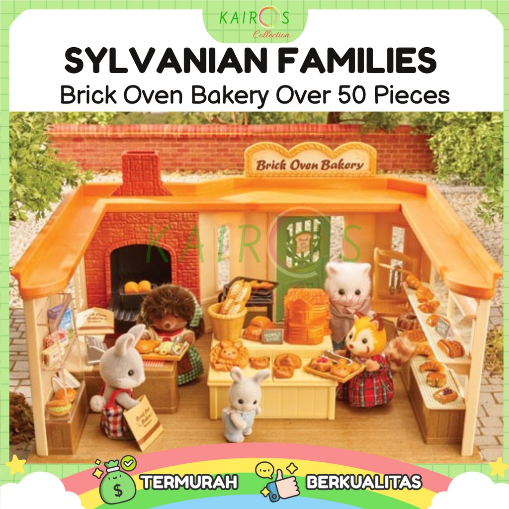 Sylvanian Families Brick Oven Bakery Over 50 Pieces