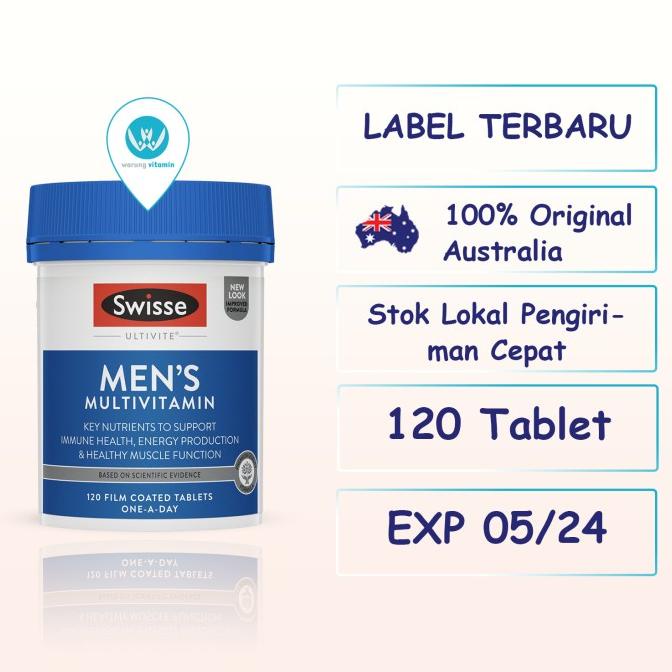 Swisse Men's Ultivite Multivitamin 120 Tablet untuk Pria
