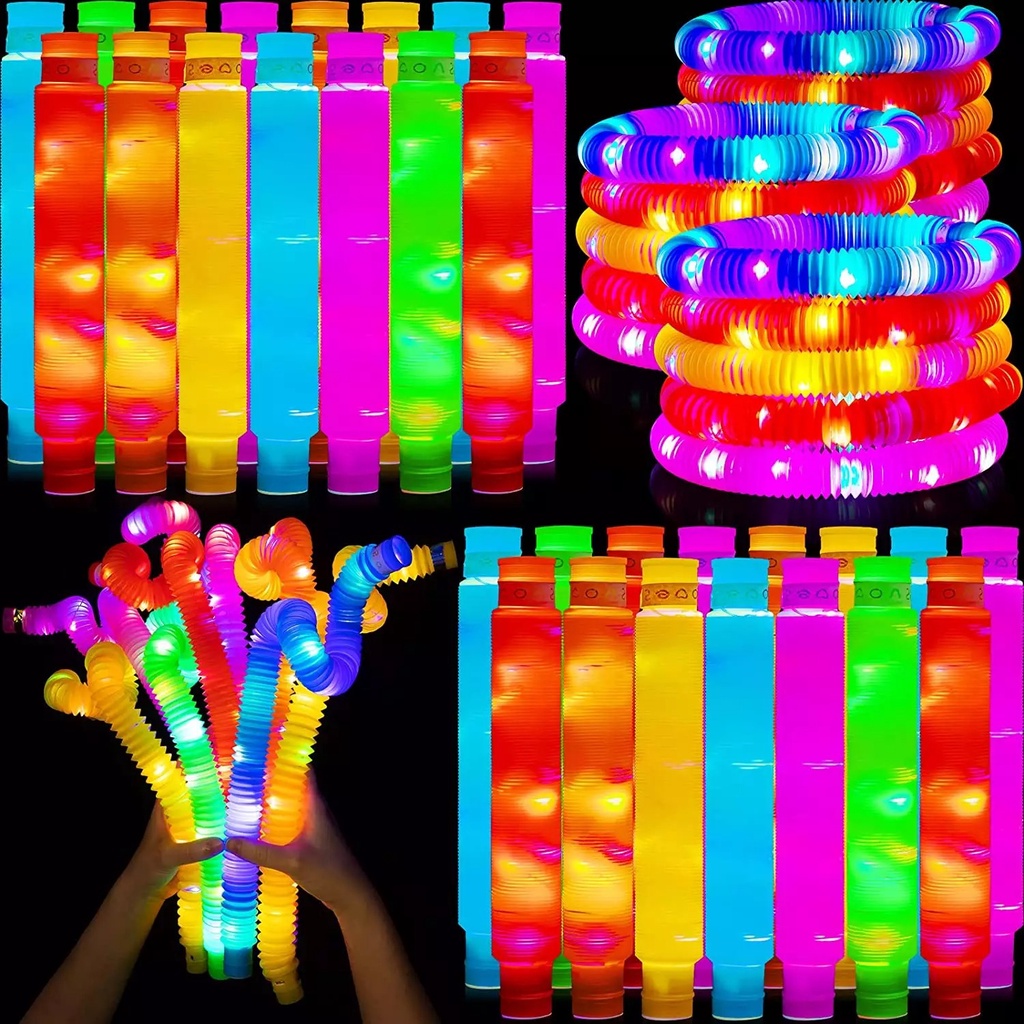 PAKET ISI 6 DAN 12 PCS MAINAN POP TUBE LED