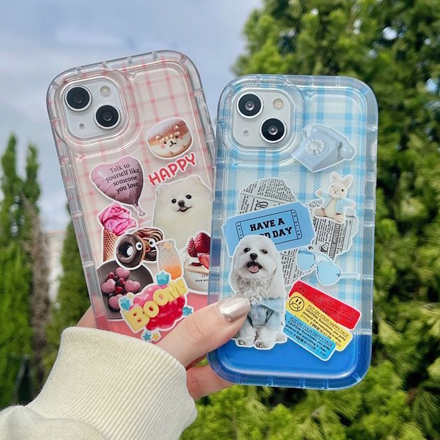 IPHONE Casing Ponsel Lembut Transparan Kompatibel Untuk Iphone14 13 12 11 Pro XS Max X XR 78 6 6S Plus Casing Shockproof TPU Cover