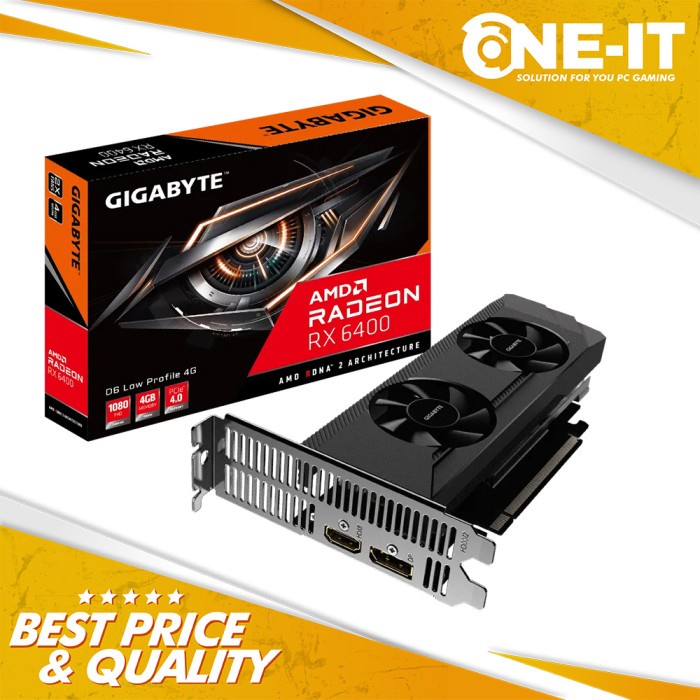 Gigabyte Radeon RX 6400 D6 LOW PROFILE 4G 4GB GDDR6