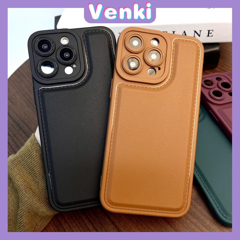 Case iPhone 14 Pro Max TPU Soft Simple Case Faux Leather Comfortable Feel Black Brown Green Purple Camera Protection Shockproof For iPhone 14 13 12 11 Plus Pro Max 7 Plus X XR