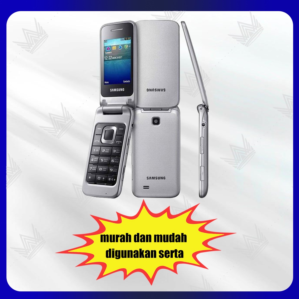 Bagus mulus HP Samsung C3592 Mobile Phone JADUL Murah DUAL SIM NEW bahasa indonesia suara besar bisa indonesia