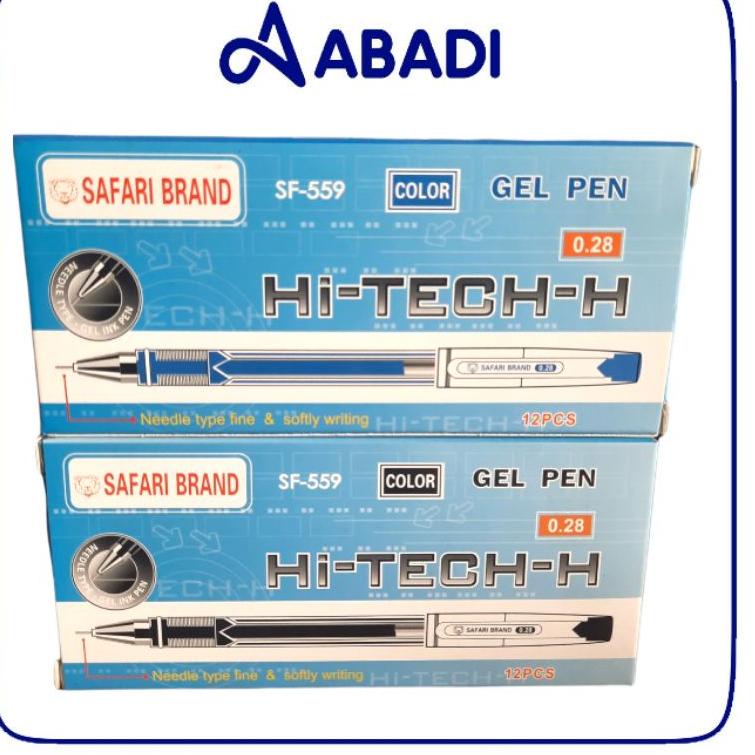 

(L-2&2☎) Bulpen Hitech-H Safari Pen Gel Bolpoin (1pak = 12pcs) top produk