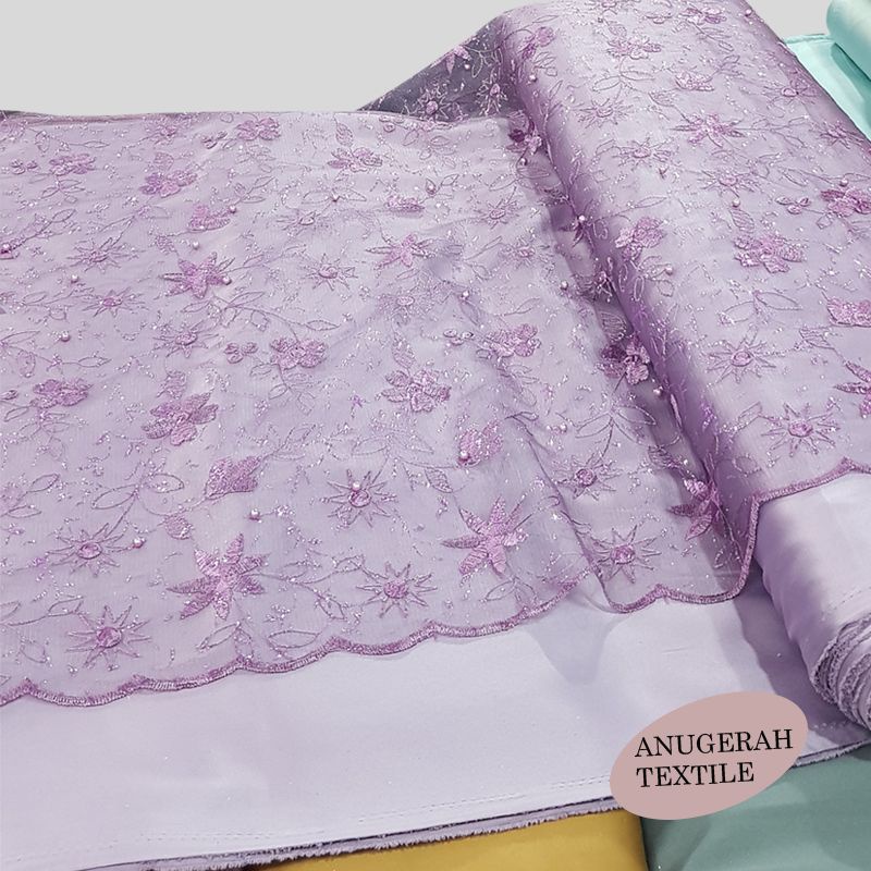 Kain paket bridesmaid. Kain tile mutiara / satin velvet / maxmara (harga per setengah meter)