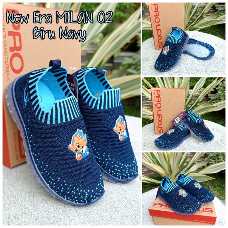 SEPATU LAMPU ANAK SLIP ON NEW ERA MILAN 100% ORIGINAL BY NEW ERA