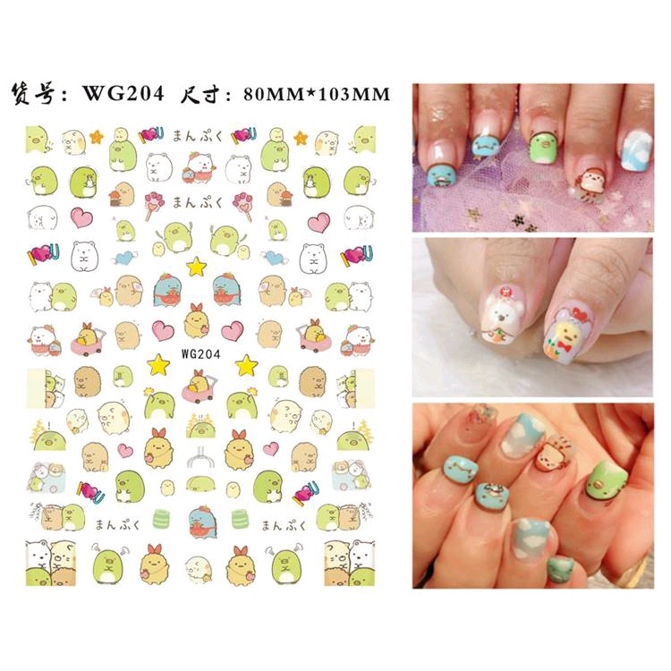 Sticker Kuku Unicorn Anak Nail Art Kutek Anak Tempelan Mainan Cewek Perempuan Balita