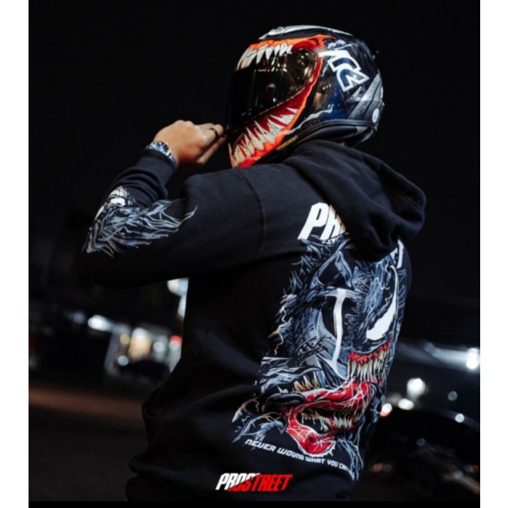 HOODIE | PROSTREET | VENOM | BLACK | NEW | ORIGINAL