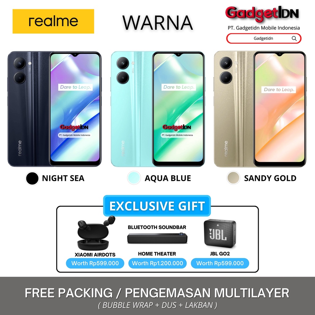 REALME C33 4/64GB 3/32GB GARANSI RESMI REALME