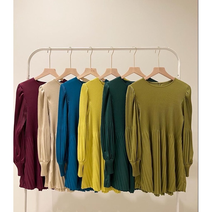 Lexy pleats blouse / blouse plisket premium / atasan plisket