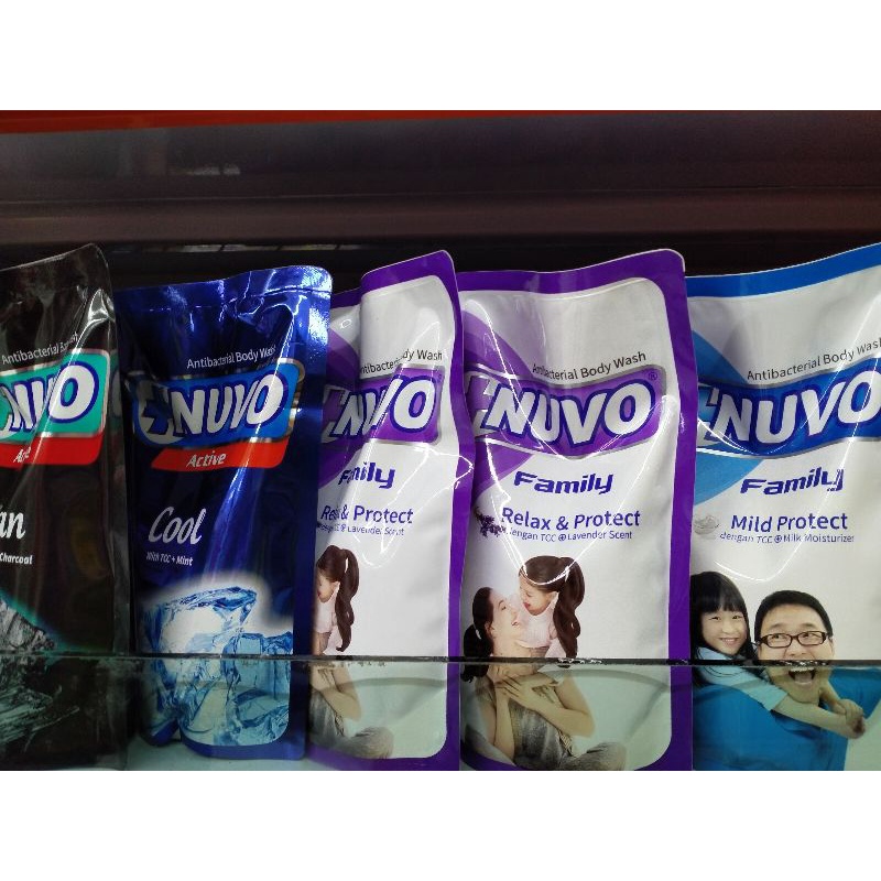 Nuvo Body Wash 250ml Refill All Variant