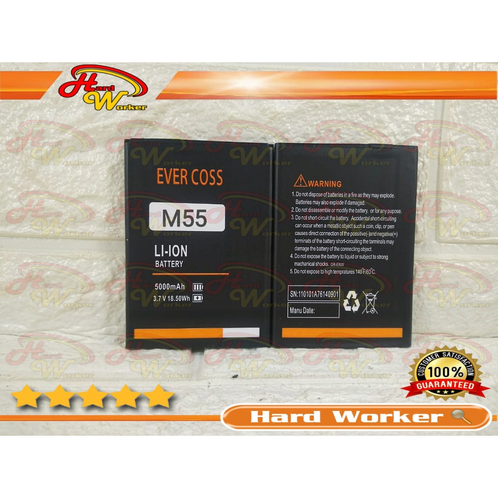 Baterai Battery Batery Batre Original Evercoss M55 - M5C - M55C Double Power ORI