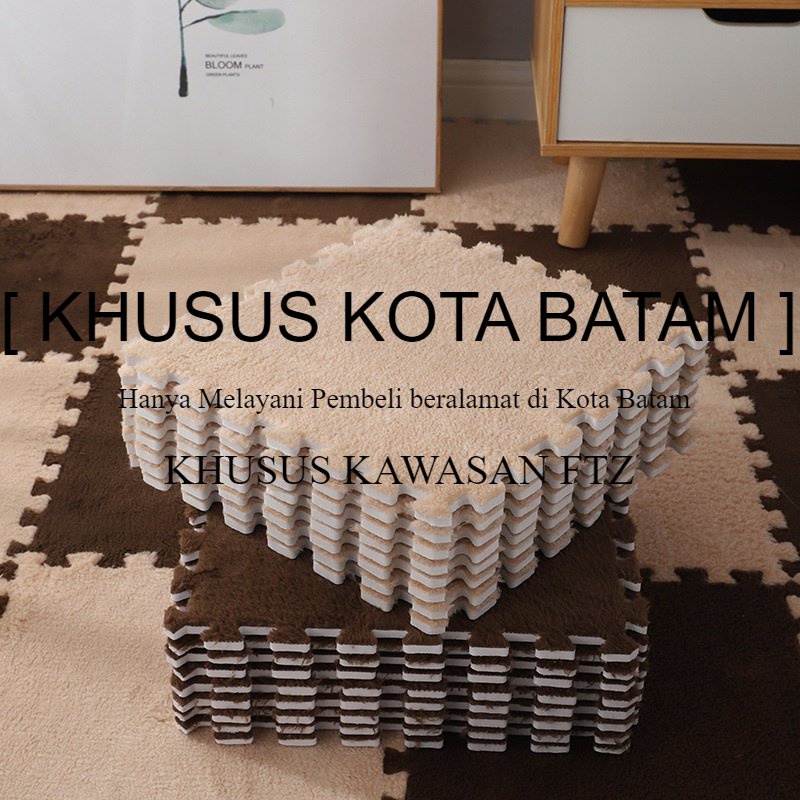 [ KHUSUS KOTA BATAM ] DDMgalery - Keset Anak Alas Lantai Puzzle Bulu Dekorasi Rumah Anti Benturan 30