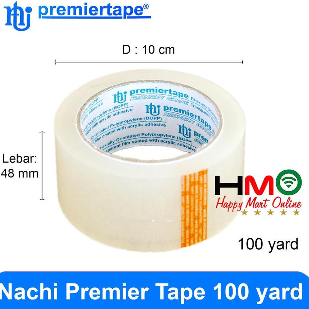 

リ Isolasi Nachi Premiertape 48mm x 100 Yard Lakban Bening Isolasi Bening Nachi Premier Tape Transparan か