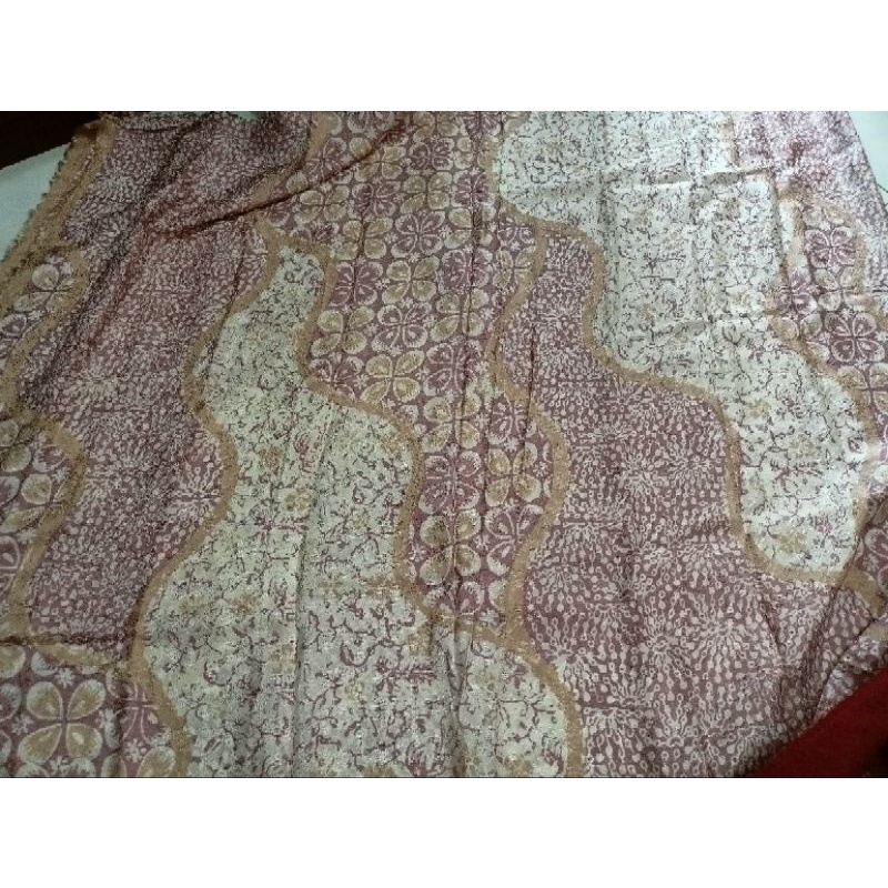 kain batik sutra Viscose 3meter piskos asli Cirebon trusmi