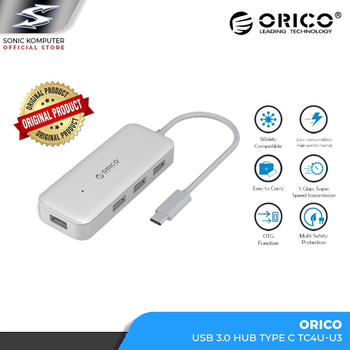 ORICO TC4U U3 USB Hub Type C to USB3.0 Hub 4 ports TC4U- U3