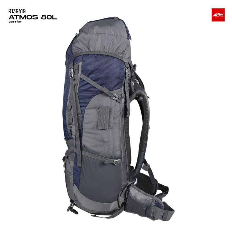 Tas Gunung Carrier Rei Arei Atmos 80L Original 100% + Cover Bag