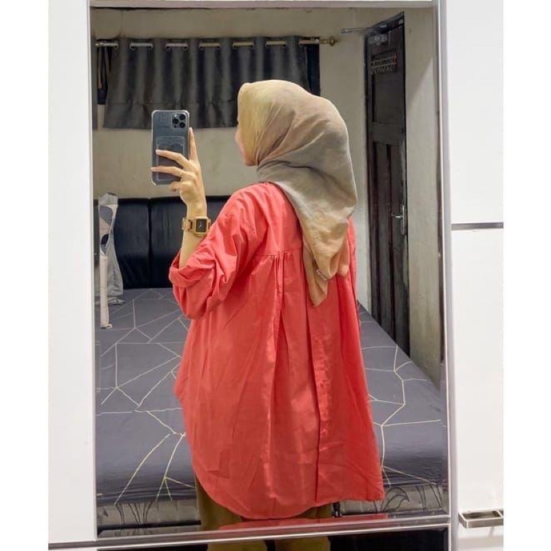 RIKA TOP BLOUSE PREMIUM LINEN HIGH QUALITY100% ORIGINAL100% RAKINA