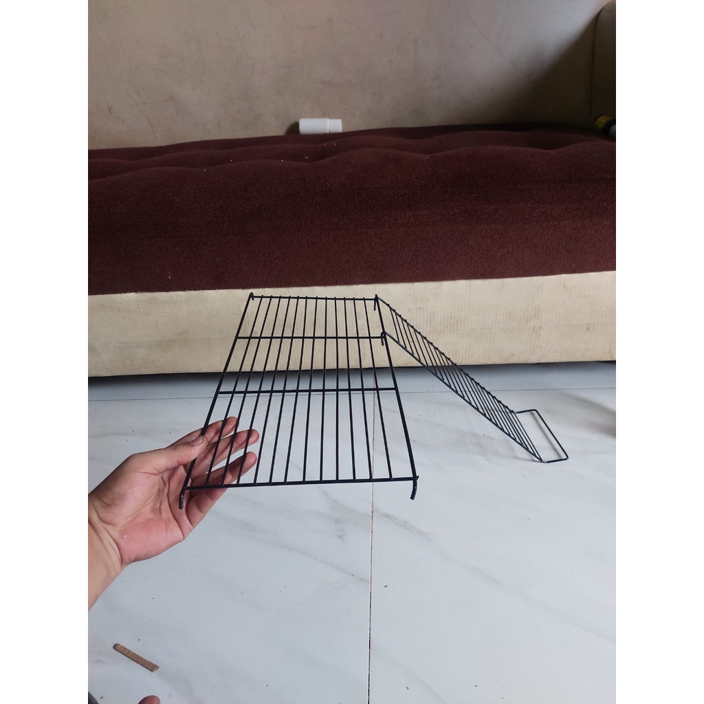 tangga kandang kucing dan bantalannya, tempat tidur kandang kucing bahan tebal dan kokoh untuk kandang ukuran 60x40 dan 75x45