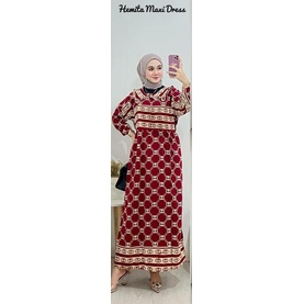 Hemita Gamis Rayon Wanita Midi Dress Wanita Terbaru