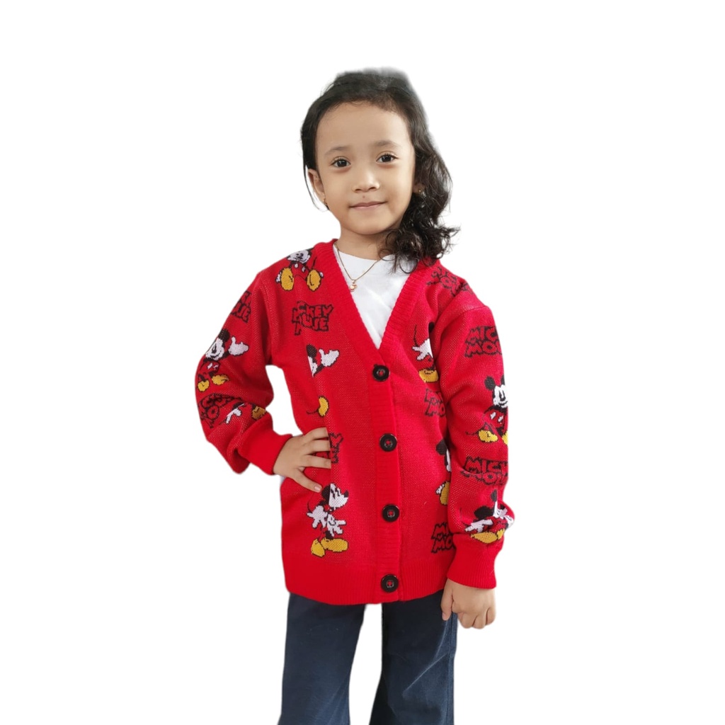 cardigan anak mikeymouse3-10thn