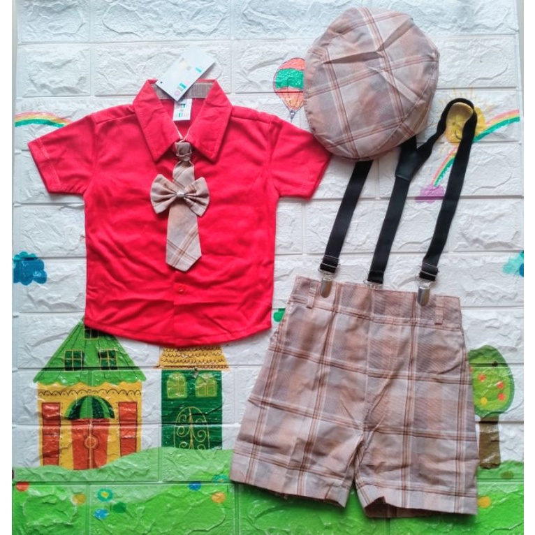 BAJU Bayi laki-laki cowok SeteLan Baju jumper Tuxedo bayi cowok Formal akikah Pesta Gaya Ke mall Ker