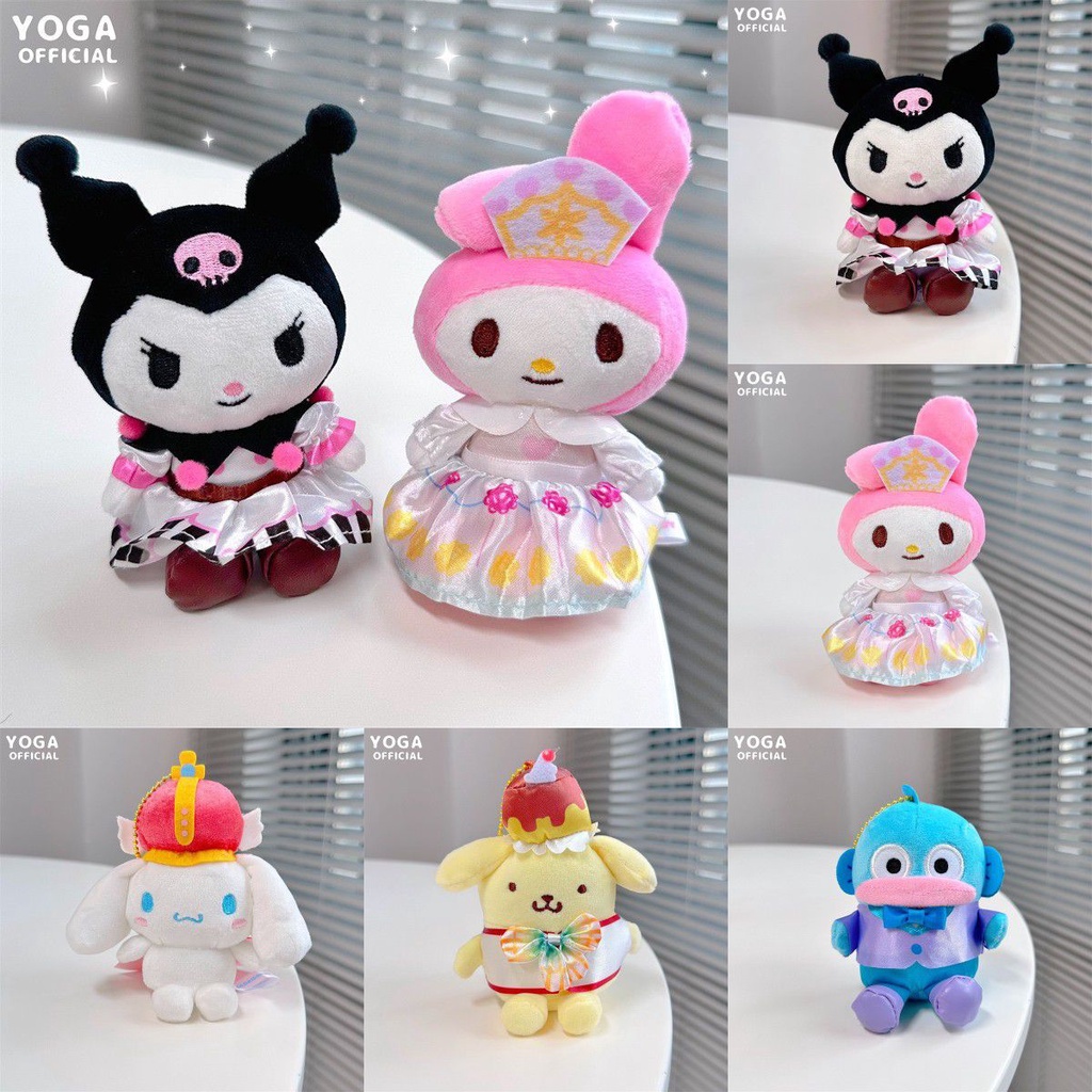 Liontin Boneka Plush Kuromi Mymelody Cinnamorol Onpompurin Tuxedo Hadir