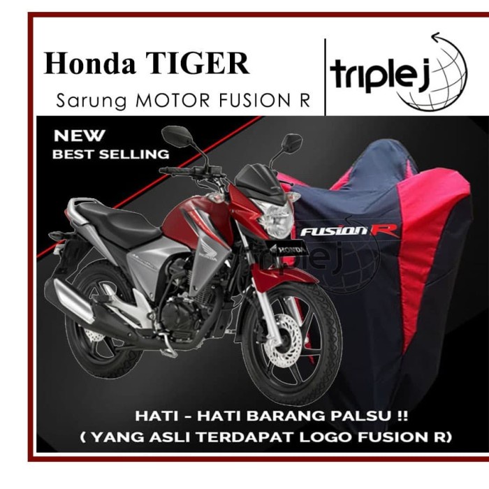 COVER MOTOR / SARUNG MOTOR WARNA HONDA TIGER WATERPROOF MERK FUSION R