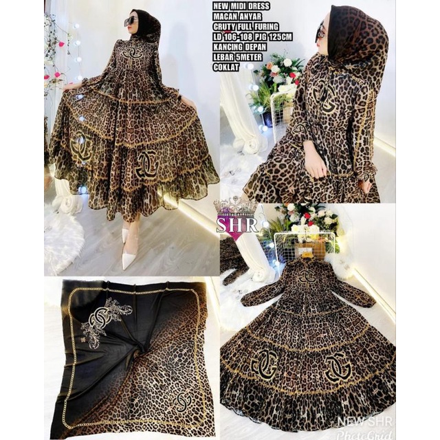 MIDI DRESS MACAN ANYAR ORI 100% SHR