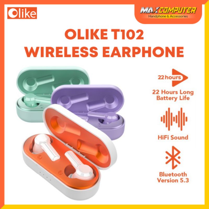Olike Wireless Earphone T102 TWS - Garansi resmi