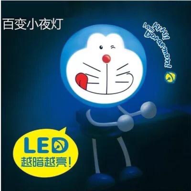 lampu hias colokan listrik /lampu tidur /sensor gelap/ doraemon/hellokitty /Sally