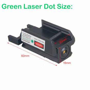 Tactical Green Dot Hunting Laser Sight Pistol 11mm TGPUL LS15