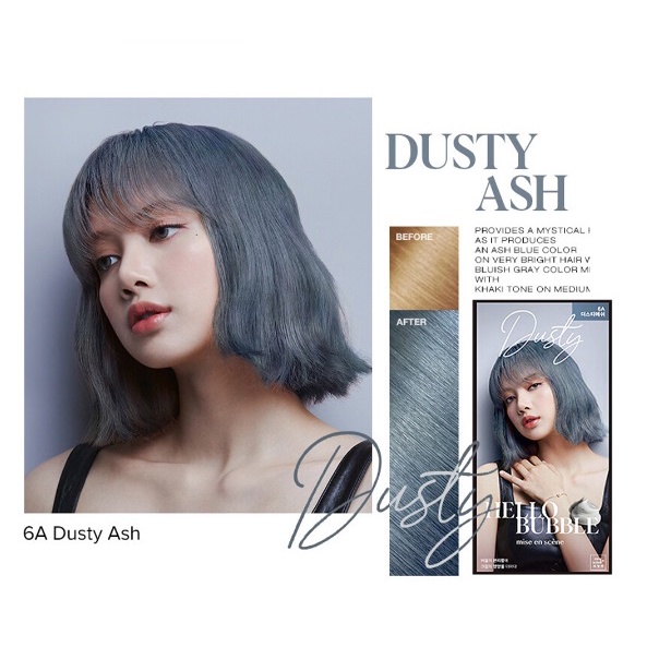 MISE EN SCENE HELLO BUBBLE CAT RAMBUT HAIR COLOR KOREA - DUSTY ASH NEW
