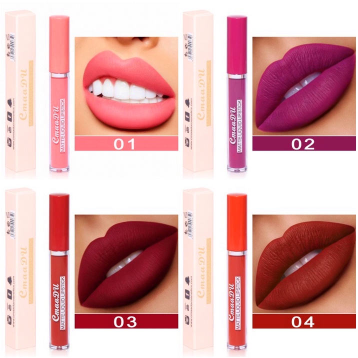 CMAADU BPOM Lipstik Matte Liquid Lipstick 10 Warna Waterproof Long Lasting XX044