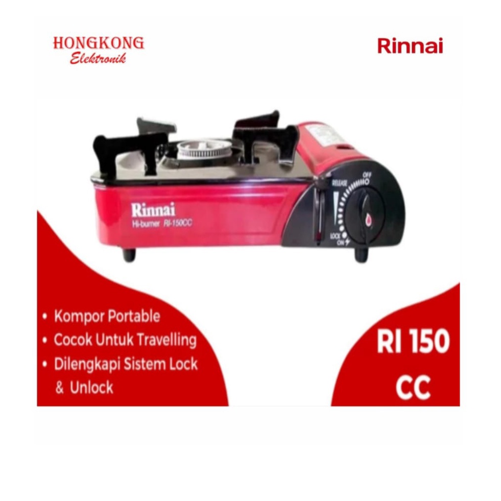 Rinnai RI 150 CC Kompor Portable Gas Tabung Kompor Travel Mini