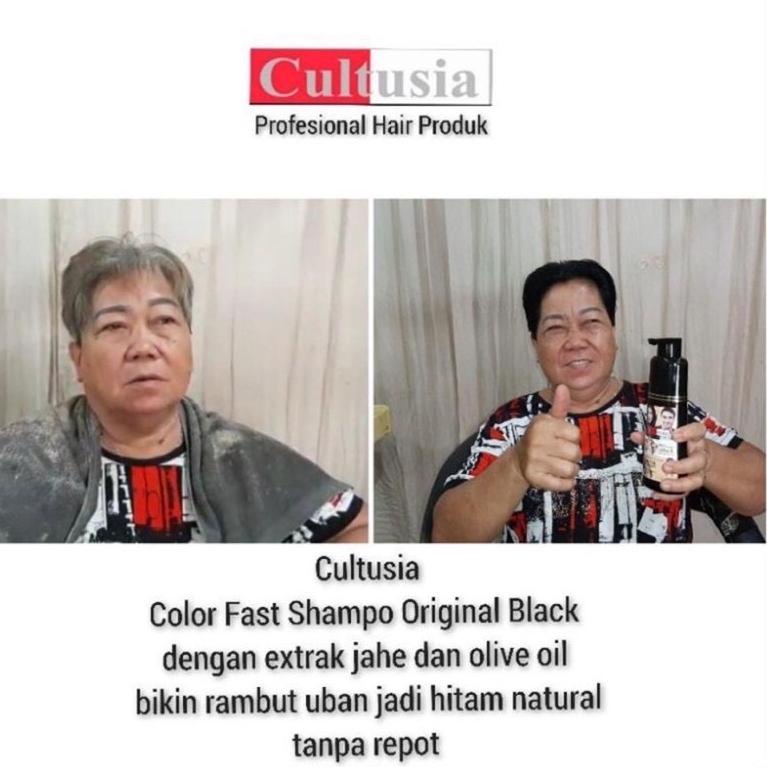 ヿ Cultusia Black Instan Shampoo Penghitam Rambut | Cultusia wood brown shampoo ㋿