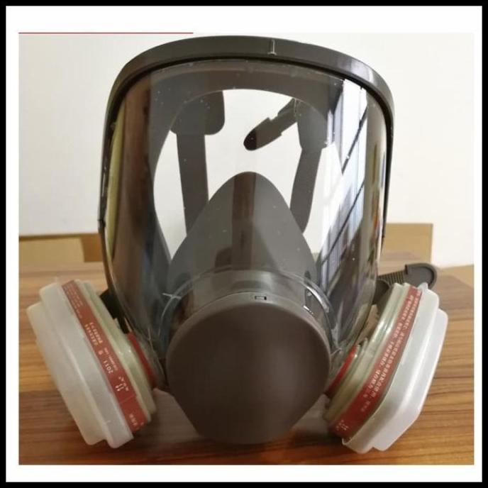 READY STOK MASKER GAS RESPIRATOR / MASKER LAB ORGANIK FULL FACE - 3M H584TGRT4T
