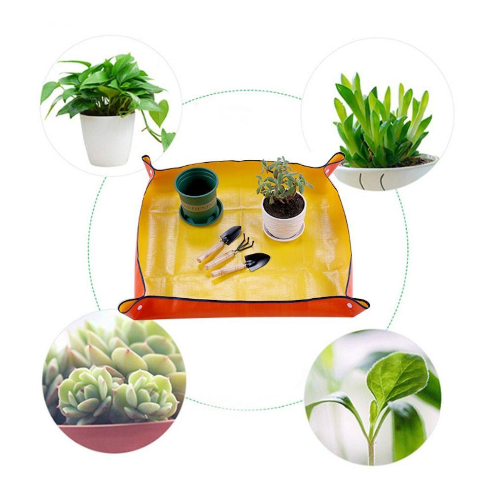 [Elegan] Keranjang Jemuran Pindah Tanaman Bunga Anti Kotor Sukulen Indoor Repotting Pot Bunga