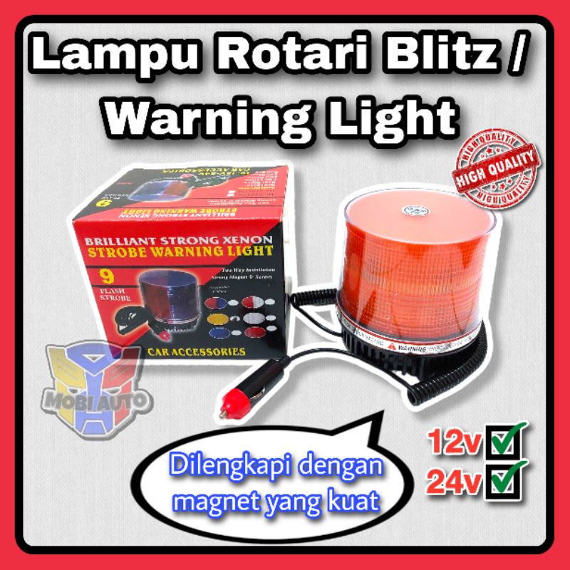 Lampu Rotari / Rotary Led Blitz Universal Untuk Mobil Motor 12 Volt Dan 24 Volt