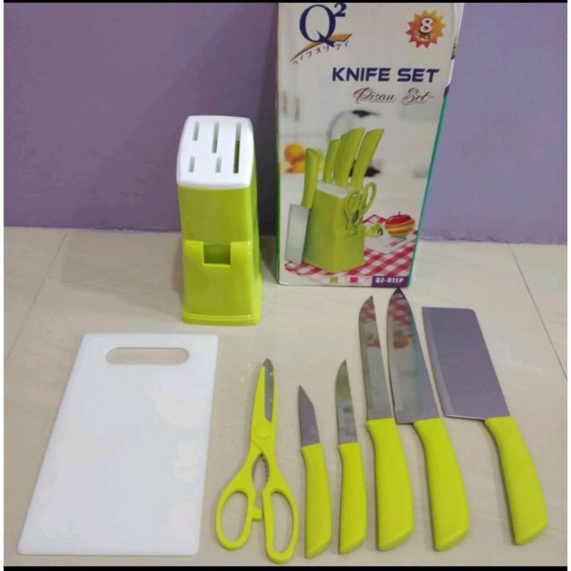 Pisau set Q2-013P pisau set Lengkap alat dapur