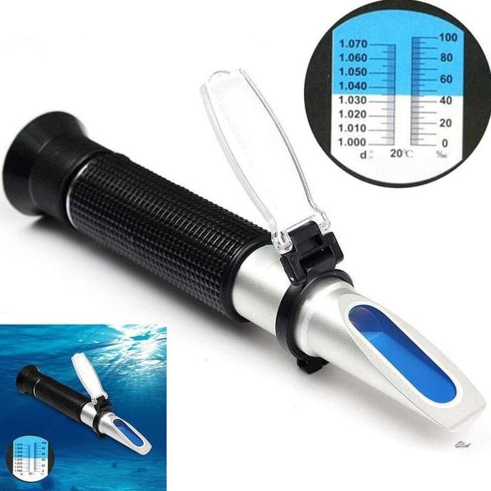 

Refraktometer - Refractometer Salinity / Kadar Garam / Air Laut 0-100%